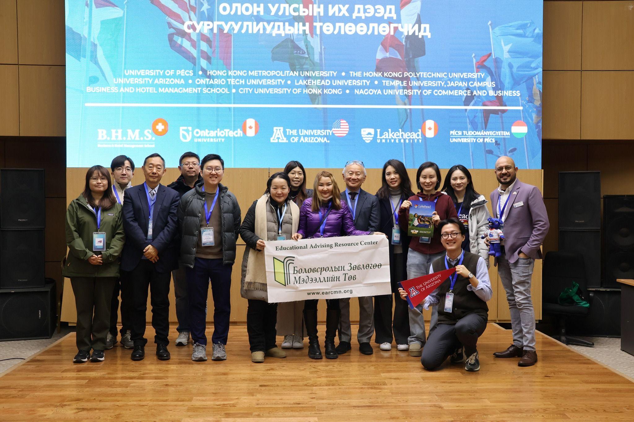 Representatives from international universities have arrived
